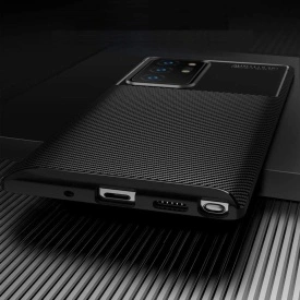husa carbon samsung note 20 ultra silicon negru planetphone 