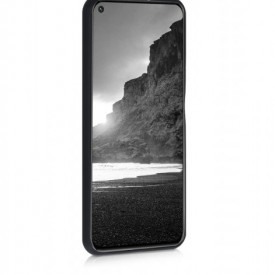 Husa Huawei Nova 5T, ultra slim, silicon Negru, cu interior de catifea, protectie camera - Img 5