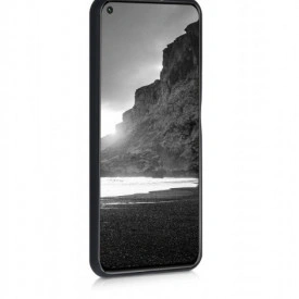 Husa Huawei Nova 5T, ultra slim, silicon Negru, cu interior de catifea, protectie camera - Img 5