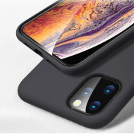 Husa iPhone 11 Pro, ultra slim silicon si microfibra Negru - Img 4