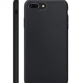 Husa iPhone 7 Plus / iPhone 8 Plus, ultra slim silicon, interior din catifea, Negru - Img 6