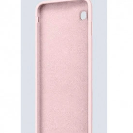 Husa iPhone SE 2, ultra slim silicon, interior din catifea, protectie camera, protectie ecran, Roz - Img 4