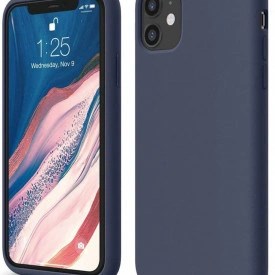 Husa protectie iPhone 11, ultra slim, silicon Bleumarin, interior din microfibra, protectie camera, protectie ecran - Img 2