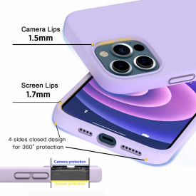 husa iphone 13 pro mov silicon planetphone microfibra 