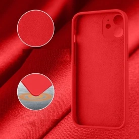 Husa protectie pentru iPhone 11, slim, silicon Rosu cu interior din microfibra, protectie camera si Personalizare Unica cu Numele Maria - Img 4