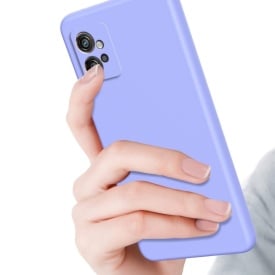 Husa protectie pentru Motorola Moto G32, slim, silicon Mov cu interior din microfibra, protectie camera, protectie ecran - Img 2