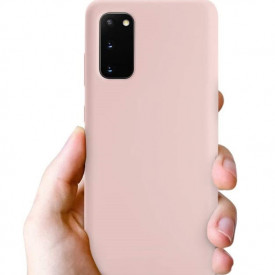 husa roz pal samsung a02s silicon si catifea planetphone
