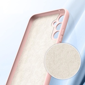 husa SAMSUNG A14 roz silicon si catifea planetphone
