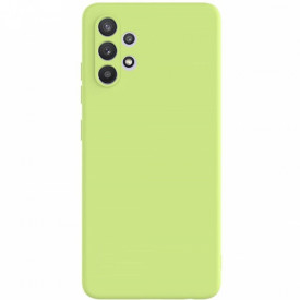 Husa protectie Samsung A32 4G, ultra slim, silicon Verde, cu interior de catifea, protectie camera