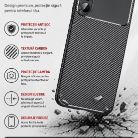 husa samsung a36 carbon silicon neagra antisoc