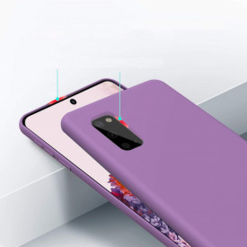 Husa protectie Samsung Galaxy S20 FE, ultra slim, silicon Mov, cu interior de catifea, protectie camera - Img 2