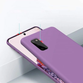 Husa protectie Samsung Galaxy S20 FE, ultra slim, silicon Mov, cu interior de catifea, protectie camera - Img 2