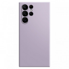 Husa protectie Samsung Galaxy S23 Ultra, ultra slim, silicon Mov, cu interior de catifea, protectie camera