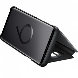 Husa Protectie Samsung Galaxy S9, Flip Cover, Clear View Mirror, Negru - Img 4