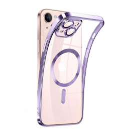 husa iphone 13 magsafe transparenta margini mov planetphone