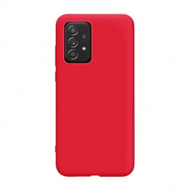 Husa Samsung Galaxy A52s, ultra slim silicon si microfibra, Rosie