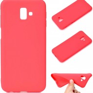 Husa Samsung Galaxy J6 Plus, ultra slim silicon Rosu
