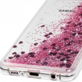 Husa Samsung Galaxy S10 Plus cu Apa si Sclipici, Lichid si Glitter, Fashion, Roz - Img 6
