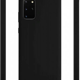 Husa Samsung Galaxy S20 Plus, ultra slim silicon si microfibra, Neagru - Img 2