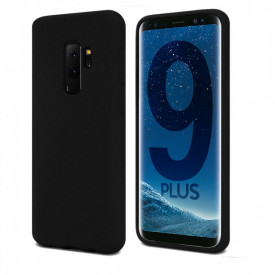 Husa Samsung Galaxy S9 Plus, ultra slim silicon si interior din microfibra, Negru - Img 4