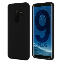 Husa Samsung Galaxy S9 Plus, ultra slim silicon si interior din microfibra, Negru - Img 4