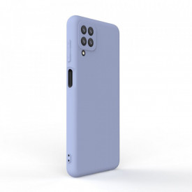 husa silicon catifea mov samsung galaxy A22 planetphone