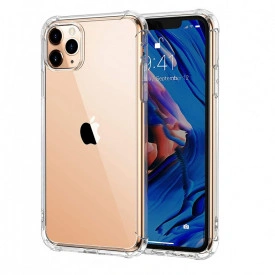 Husa slim transparenta Apple iPhone 11 Pro Max, antisoc, colturi intarite, silicon antialunecare
