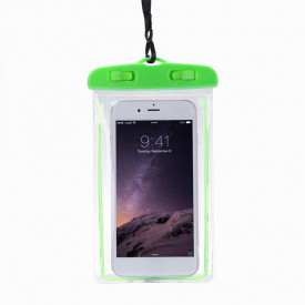 Husa Subacvatica, Waterproof, Snowproof, Impermeabila, pentru telefon sau documente, Universala, Verde - Img 2