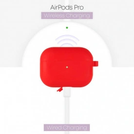 husa casti airpods pro 2 rosu planetphone