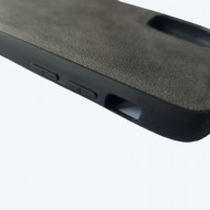 Husa X-Level iPhone 11 din silicon si piele ecologica Luxury Leather, Gri - Img 2