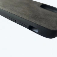Husa X-Level iPhone 11 din silicon si piele ecologica Luxury Leather, Gri - Img 2