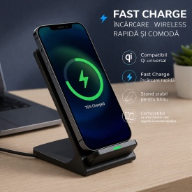 Incarcator wireless de birou universal incarcare rapida