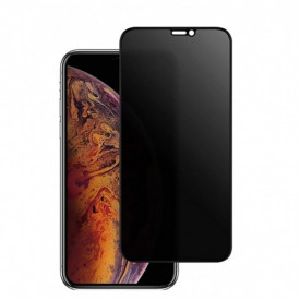 Folie protectie din sticla Privacy 3D, iPhone XS Max, full cover, full glue, case friendly, Premium Quality - Img 2