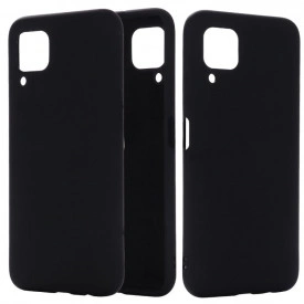 Husa Huawei P40 Lite, ultra slim, silicon Negru, cu interior de catifea, protectie camera - Img 2