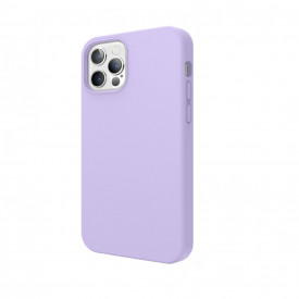 Husa iPhone 12, ultra slim silicon, protectie camera, Mov deschis - Img 4