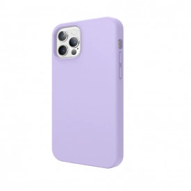Husa iPhone 12, ultra slim silicon, protectie camera, Mov deschis - Img 4