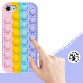 husa antistres multicolor pop up roz iphone 7 si 8 planetphone  