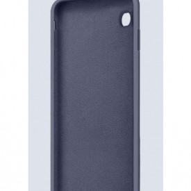 Husa iPhone 7 / iPhone 8, ultra slim silicon, interior din catifea, Bleumarin - Img 4