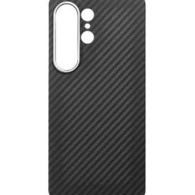 Husă Kevlar pentru Samsung Galaxy S26 Ultra, Ultra Slim 0.8mm, Fibra Aramid Premium, Protecție Cameră, Anti-Zgârieturi, Compatibilă Încărcare Wireless, Neagră