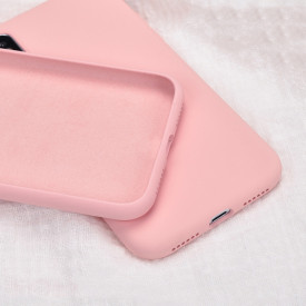 Husa protectie iPhone 12/12 Pro, ultra slim, silicon Roz, interior din microfibra - Img 2