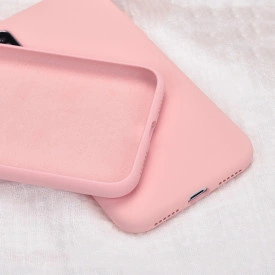Husa protectie iPhone 12/12 Pro, ultra slim, silicon Roz, interior din microfibra - Img 2