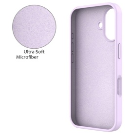 husa iphone 17 mov catifea la interior si silicon planetphone