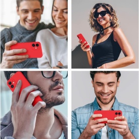 Husa protectie pentru iPhone 11, slim, silicon Rosu cu interior din microfibra, protectie camera si Personalizare Unica cu Numele Maria - Img 5