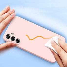 husa SAMSUNG A54 roz silicon si catifea planetphone