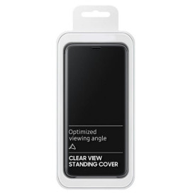 Husa Protectie Samsung Galaxy S9, Flip Cover, Clear View Mirror, Negru - Img 5