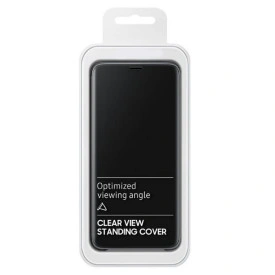 Husa Protectie Samsung Galaxy S9, Flip Cover, Clear View Mirror, Negru - Img 5