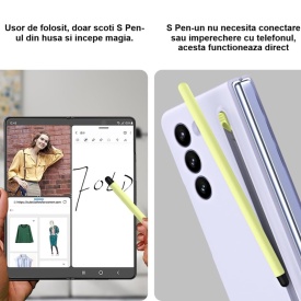 husa samsung z fold 5 cu s pen mov planetphone