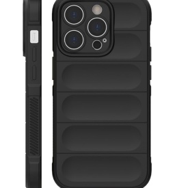 Husa protectie Wave style, compatibila cu iPhone 16 Pro Max, antisoc, silicon Negru, interior din microfibra, anti-alunecare, protectie camera, protectie ecran - Img 8