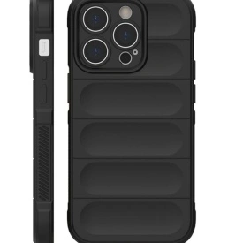 Husa protectie Wave style, compatibila cu iPhone 16 Pro Max, antisoc, silicon Negru, interior din microfibra, anti-alunecare, protectie camera, protectie ecran - Img 8