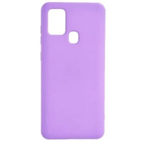 Husa Samsung Galaxy A21s, ultra slim, silicon Mov, cu interior de catifea, protectie camera